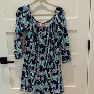 Lilly Pulitzer Women’s Romper  in Navy and Teal